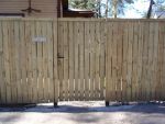Jalgvärav puitlaudisega